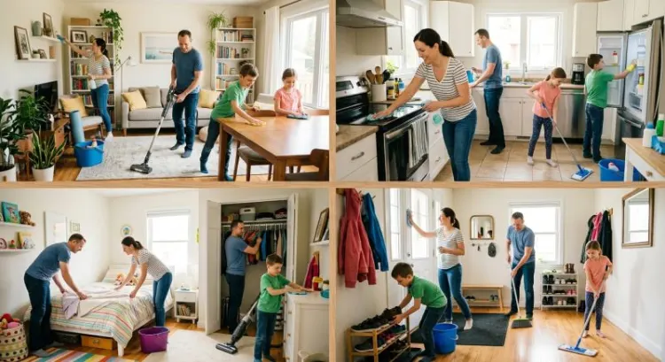 Nettoyage de printemps : notre planning sur 4 week-ends pour toute la maison (sans y passer les vacances)