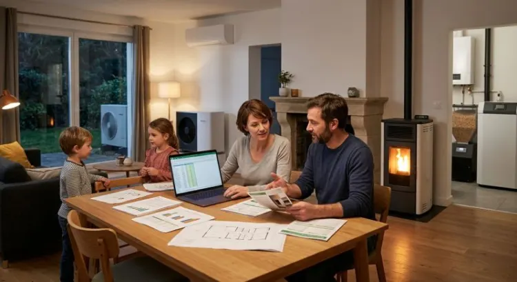 Pompe à chaleur, poêle à granulés ou chaudière : quel chauffage choisir pour une maison de famille (coûts réels, aides et pièges)