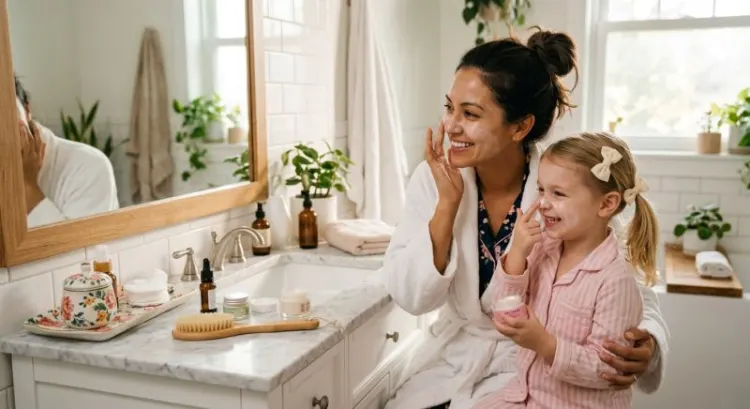 Routine skincare mère-fille : à quel âge commencer et quels produits choisir ?