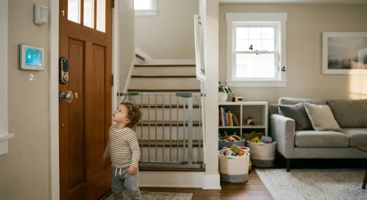 Sécuriser sa maison quand on a des enfants : notre check-list pièce par pièce (de 0 à 6 ans)